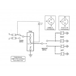 Relais de clignotants 6Volts avec 3 cosses