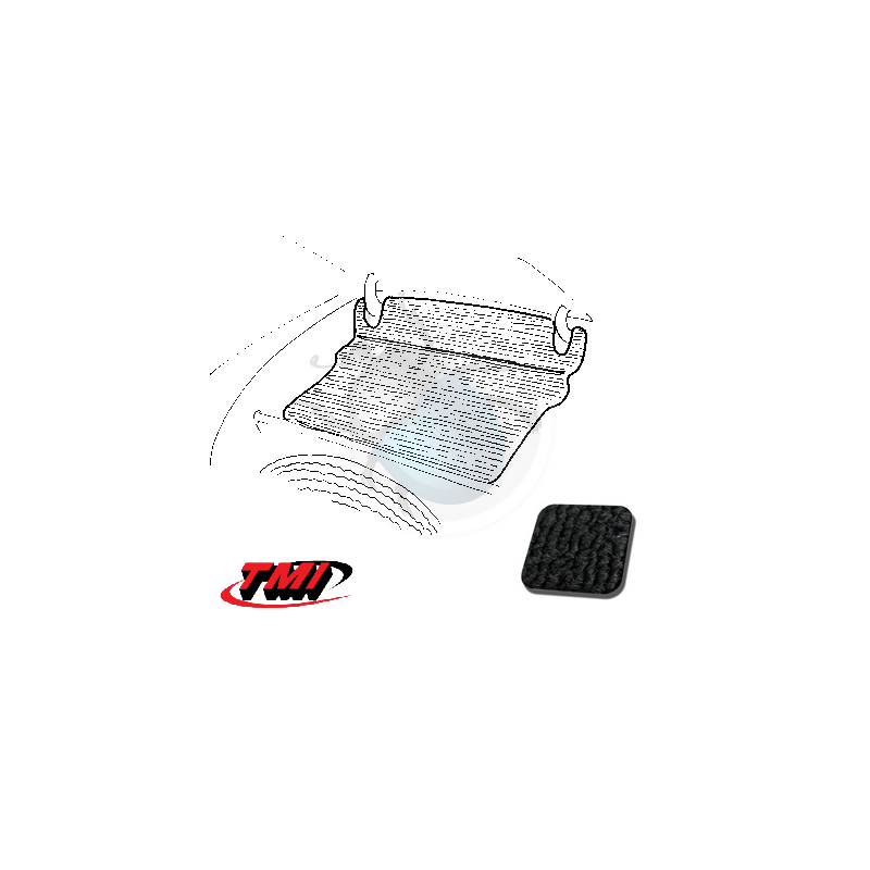 Tapis coffre avant noir Type 3 sur commande