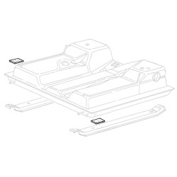 Buffers for mounting fuel tank from 05/1979 to 08/1992