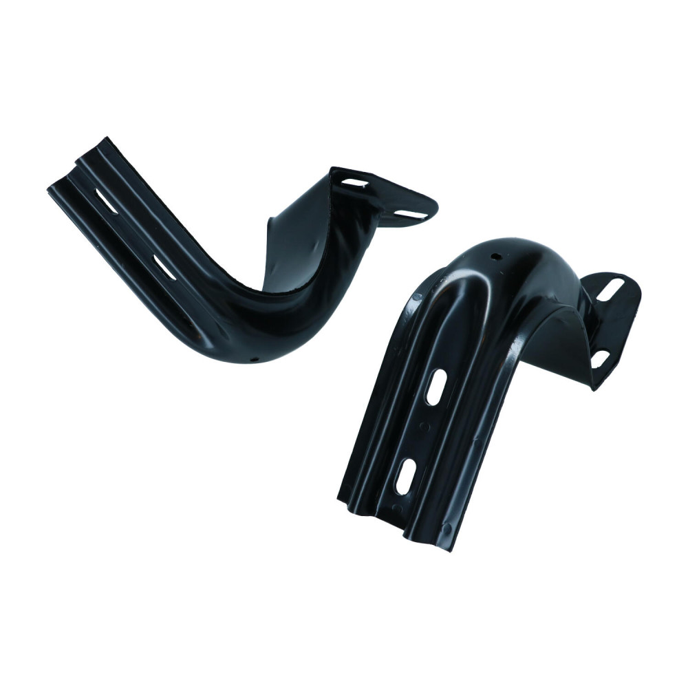 Engine lid hinge brackets black