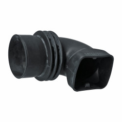 Tuyau coudé de soufflante d'air frais