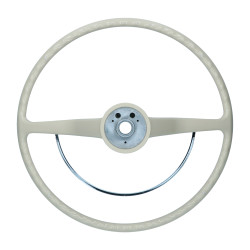 Steering wheel with horn ring ivory