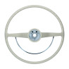 Steering wheel with horn ring ivory