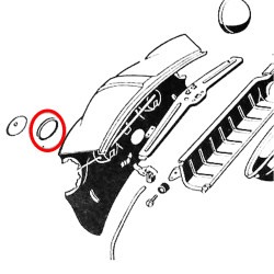 Joint de couvercle jupe avant