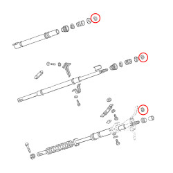 Clip steering column top
