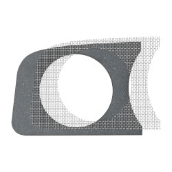 Cover dashgrill gauge holder left 1 hole 80mm