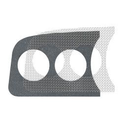 Cache grille 2 instruments 52 mm