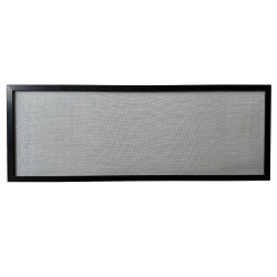 Westfalia louvre window slidingdoor complete black knob right