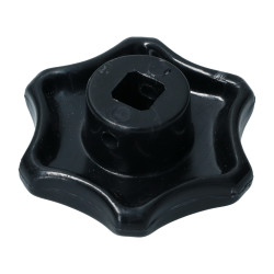 Heater control knob black