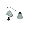 Boutons radio set couleur gris