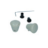 Boutons radio set couleur gris