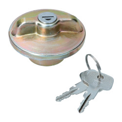 Bouchon essence avec clés fermeture quart de tour