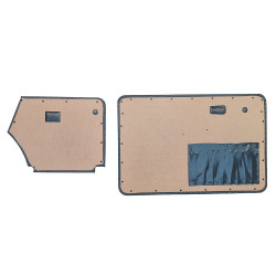 Doorpanel set convertible grey Beetle 08/1972