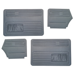 Doorpanel set convertible grey Beetle 08/1972