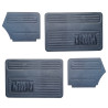 Doorpanel set convertible blue Beetle 08/1972