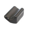End piece for sliding door handle finger plate
