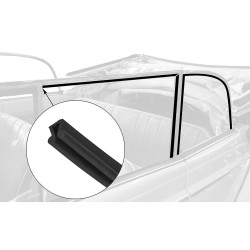 Joint entre vitre et cadre de cabriolet jusqu'en 1964