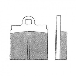 Plaquettes frein carrés 1 trou cox vw