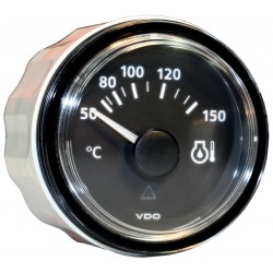 Manomètre température huile 0-150°C 52mm noir VDO